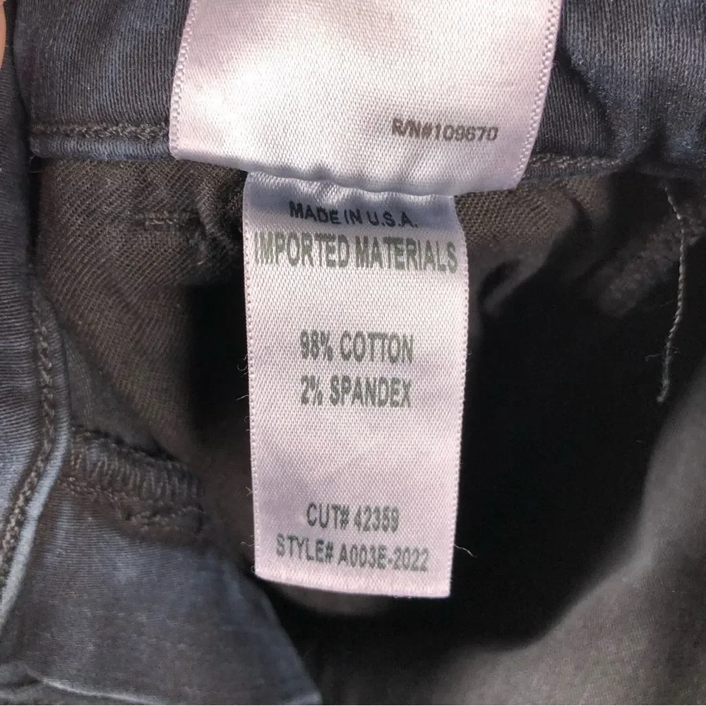 AGOLDE Sophie High Rise Skinny Jeans Ruthless Black Denim Size 27